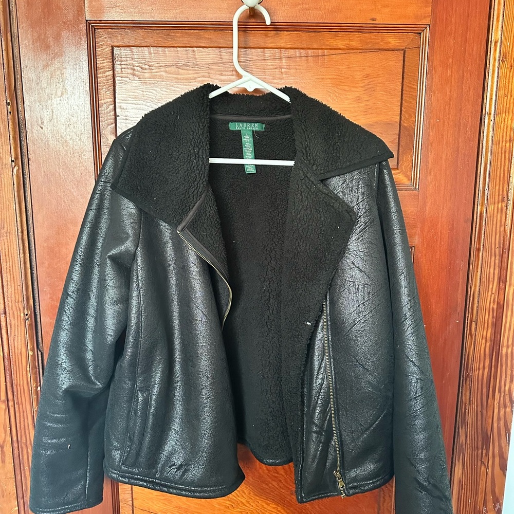 Ralph Lauren Black Leather Jacket